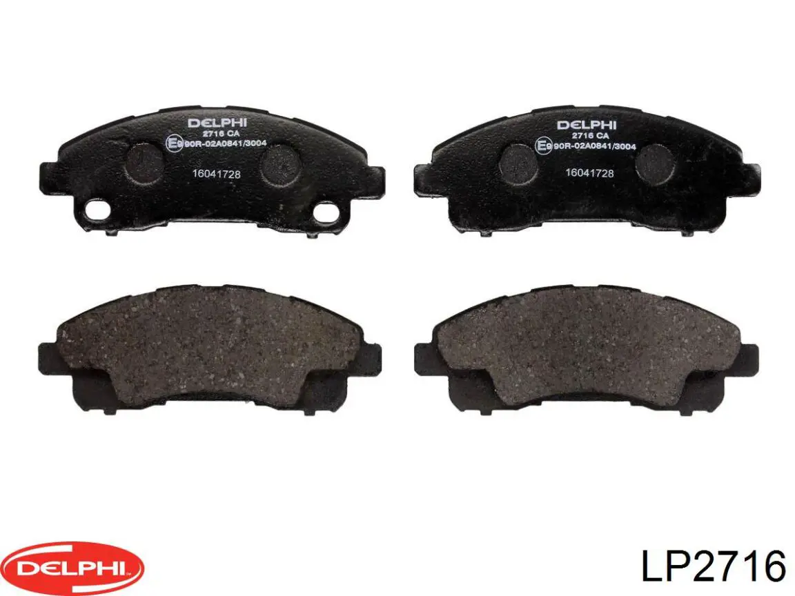 Sapatas do freio dianteiras de disco MK530582 Mitsubishi