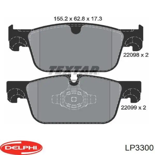 Sapatas do freio dianteiras de disco Delphi LP3300 preço, a partir de 53,42 USD