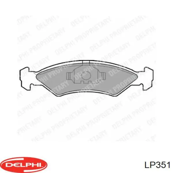 Sapatas do freio dianteiras de disco Delphi LP351 preço, a partir de 22,73 USD