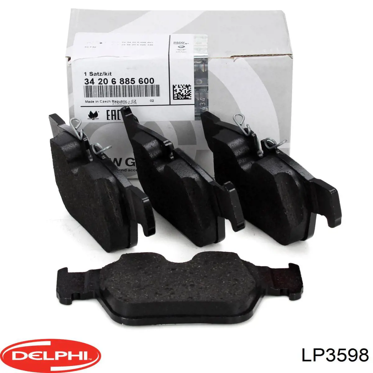 Compre GDB2384 TRW Sapatas do freio traseiras de disco