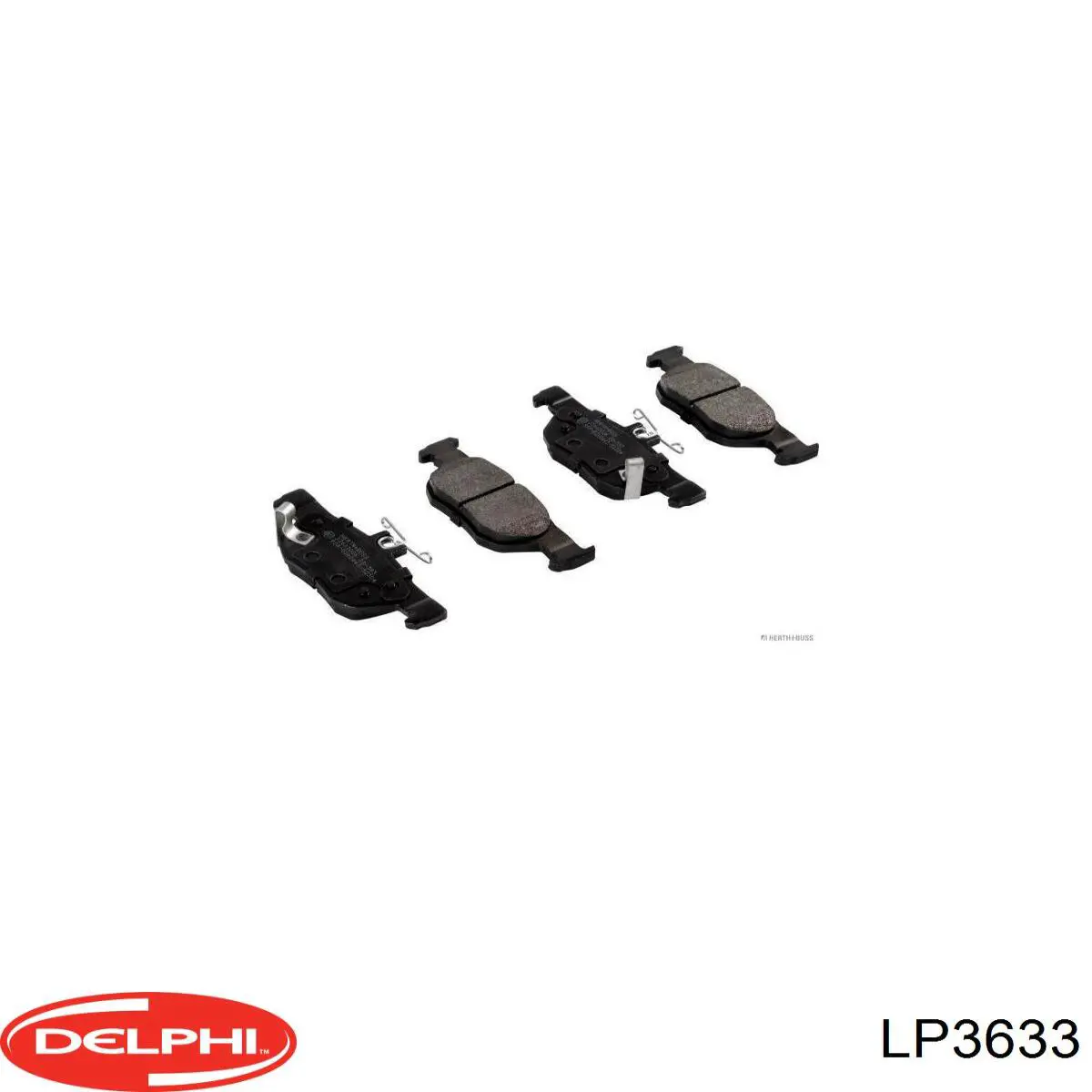 LP3633 Delphi Sapatas do freio traseiras de disco