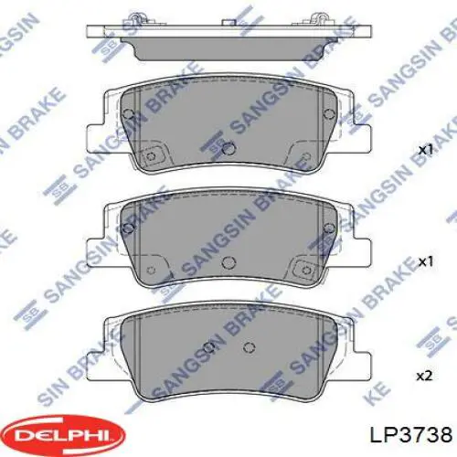 Sapatas do freio traseiras de disco Hyundai/Kia 58302N9A10 preço, a partir de 40,15 USD