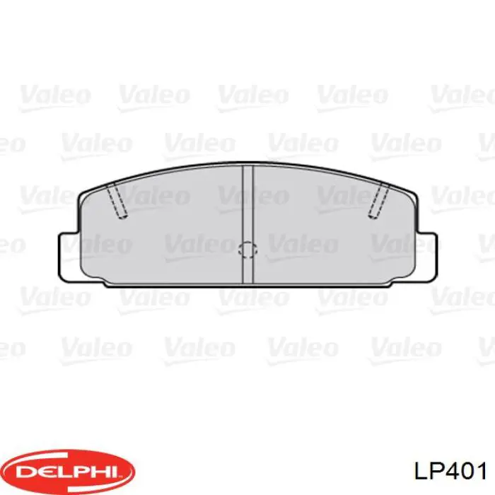 Sapatas do freio traseiras de disco Delphi LP401 preço, a partir de 24,42 USD