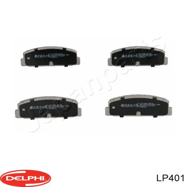 Compre LP401 Delphi Sapatas do freio traseiras de disco