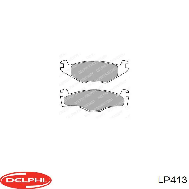 Compre LP413 Delphi Sapatas do freio dianteiras de disco