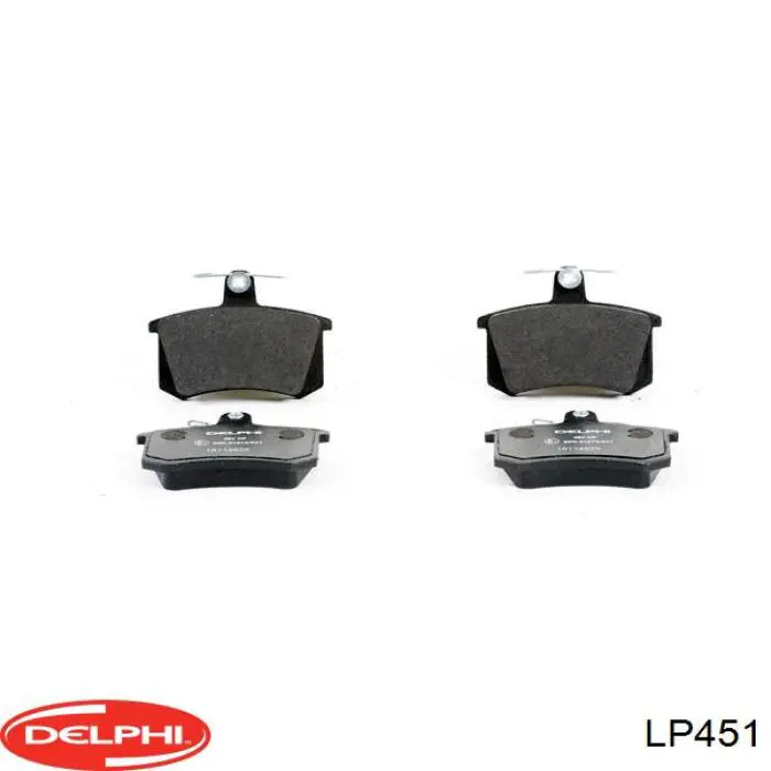Sapatas do freio traseiras de disco Delphi LP451 preço, a partir de 21,39 USD