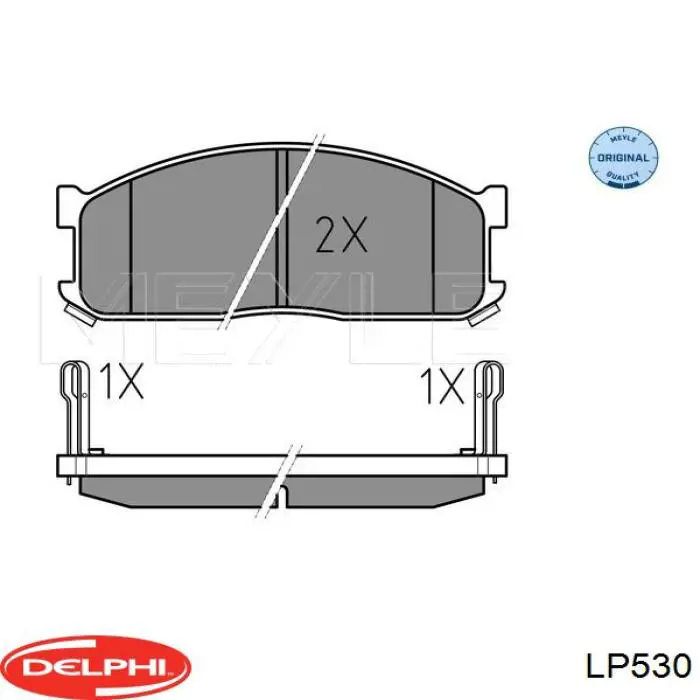 Sapatas do freio dianteiras de disco Delphi LP530 preço, a partir de 29,42 USD