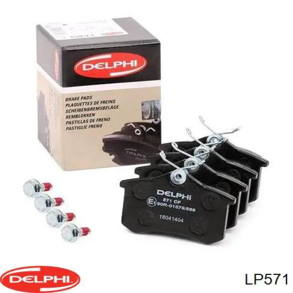 Compre LP571 Delphi Sapatas do freio traseiras de disco