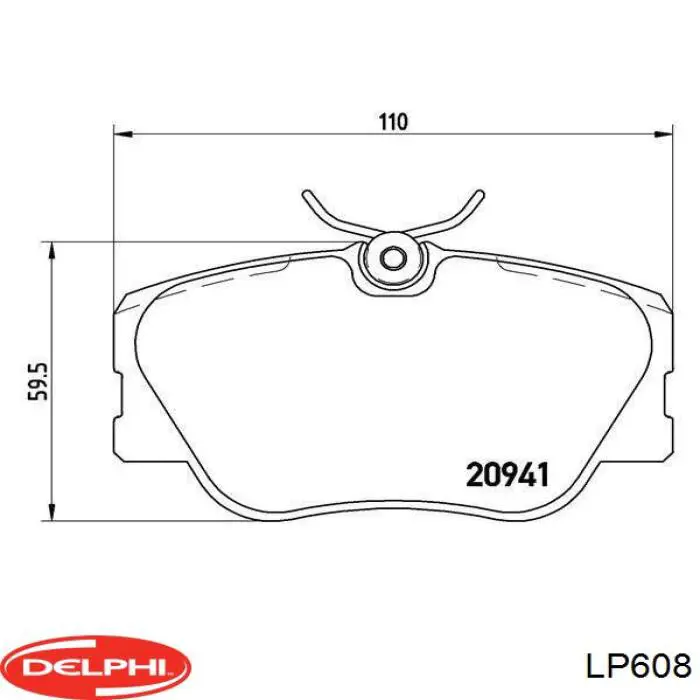 Sapatas do freio dianteiras de disco Delphi LP608 preço, a partir de 35,99 USD