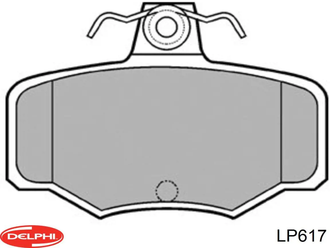 Sapatas do freio traseiras de disco Delphi LP617 preço, a partir de 24,24 USD