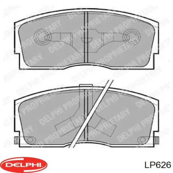 Sapatas do freio dianteiras de disco Delphi LP626 preço, a partir de 23,88 USD