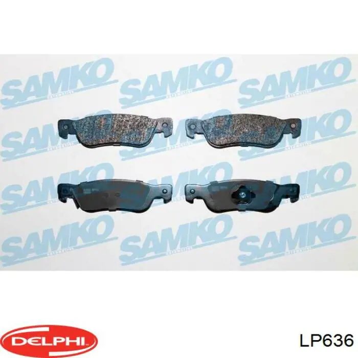 Sapatas do freio traseiras de disco Delphi LP636 preço, a partir de 24,87 USD