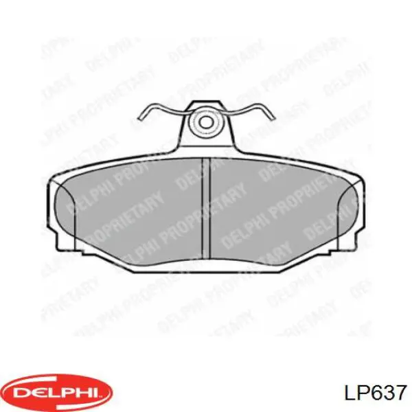 Sapatas do freio traseiras de disco Delphi LP637 preço, a partir de 26,47 USD