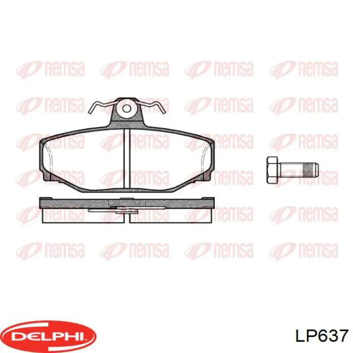 Compre LP637 Delphi Sapatas do freio traseiras de disco