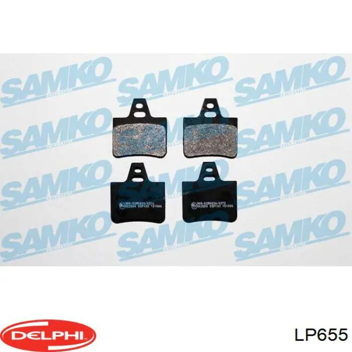 Sapatas do freio traseiras de disco Delphi LP655 preço, a partir de 18,31 USD