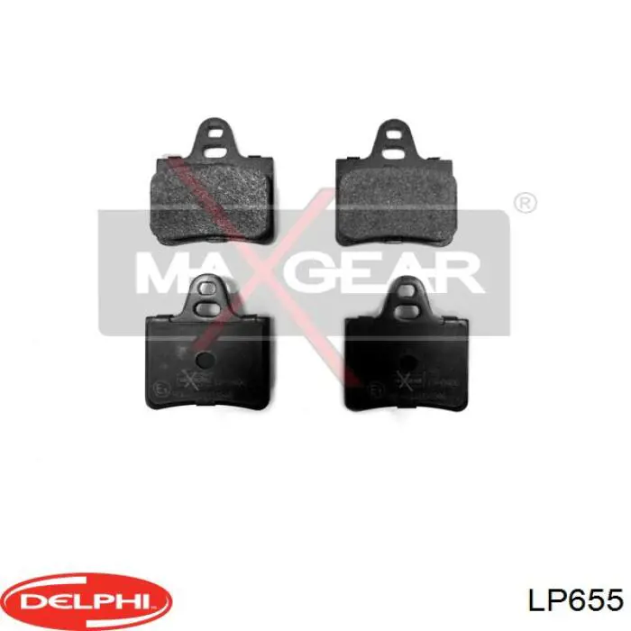 Compre LP655 Delphi Sapatas do freio traseiras de disco