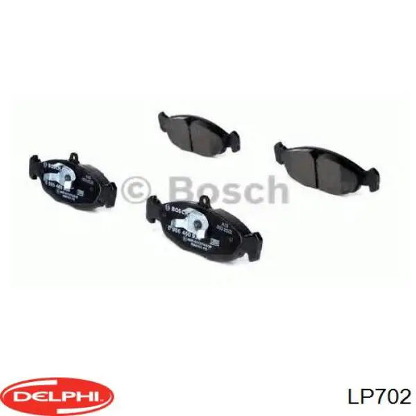 Compre LP702 Delphi Sapatas do freio dianteiras de disco