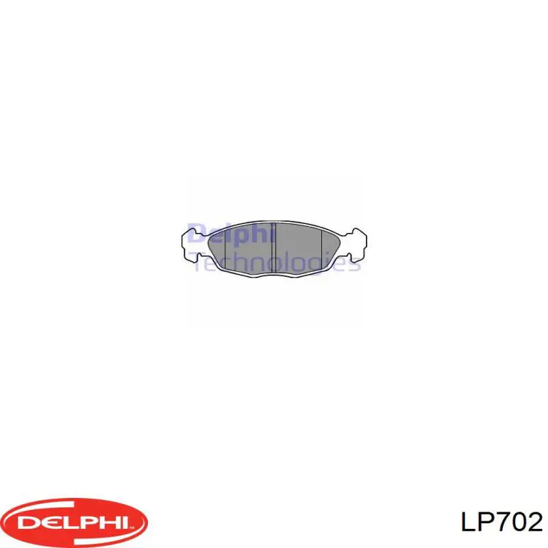 Sapatas do freio dianteiras de disco Delphi LP702 preço, a partir de 21,81 USD