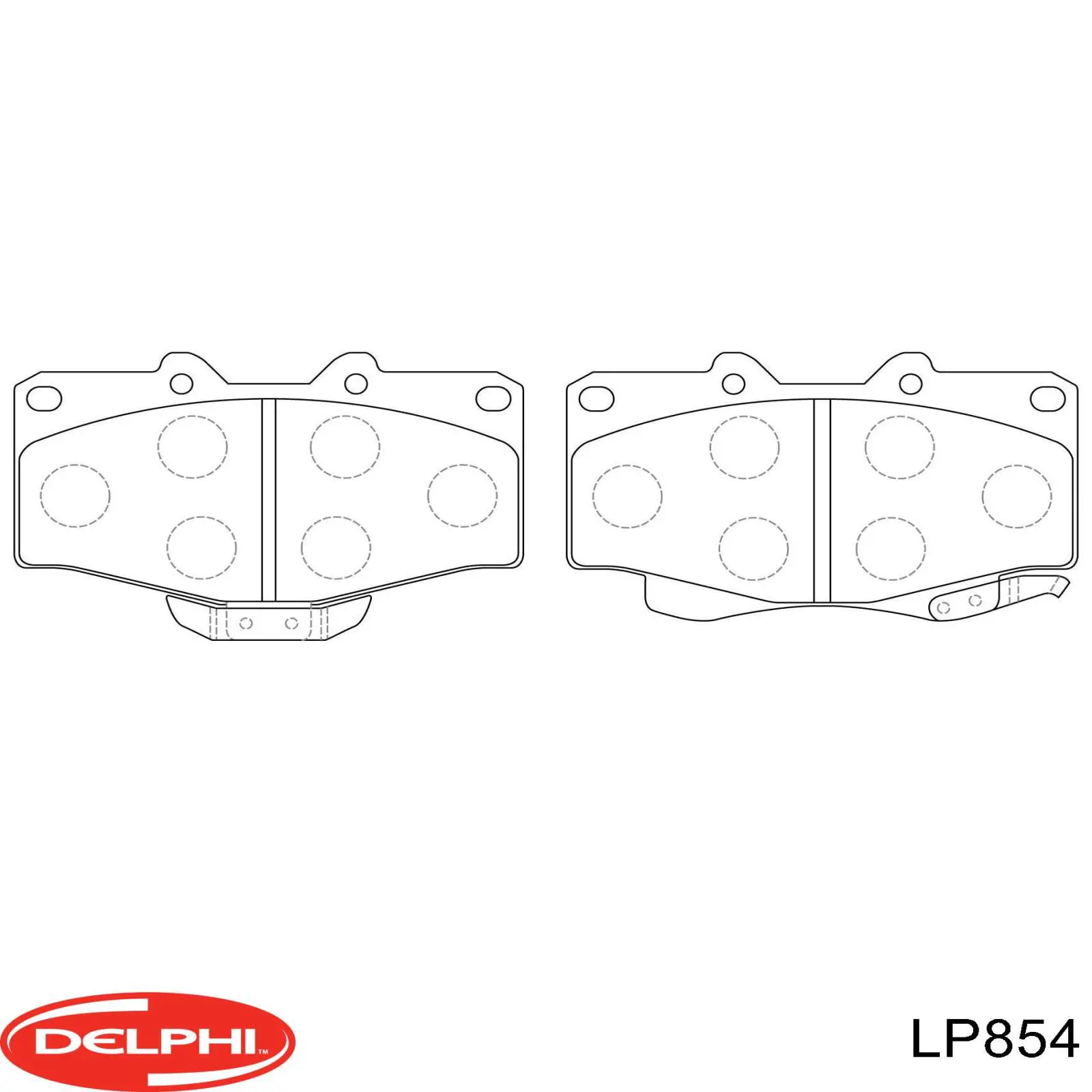 Sapatas do freio dianteiras de disco Delphi LP854 preço, a partir de 28,08 USD