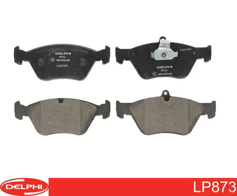 Sapatas do freio dianteiras de disco Delphi LP873 preço, a partir de 38,71 USD