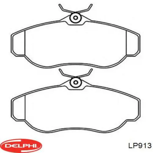Sapatas do freio dianteiras de disco Delphi LP913 preço, a partir de 48,11 USD