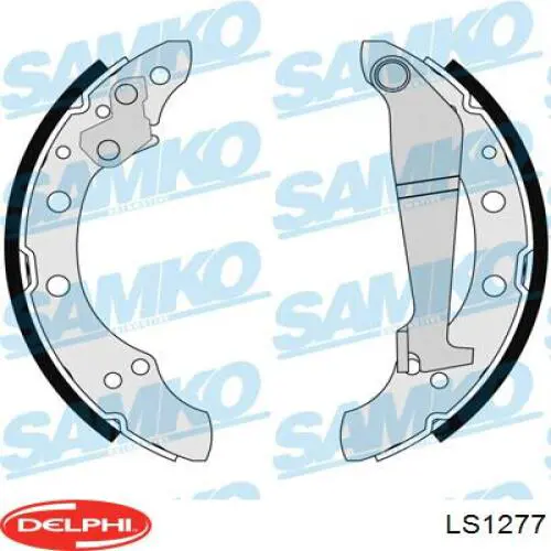 Compre LS1277 Delphi Sapatas do freio traseiras de tambor