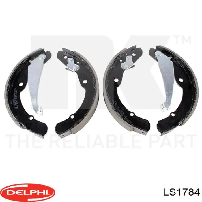 Compre LS1784 Delphi Sapatas do freio traseiras de tambor