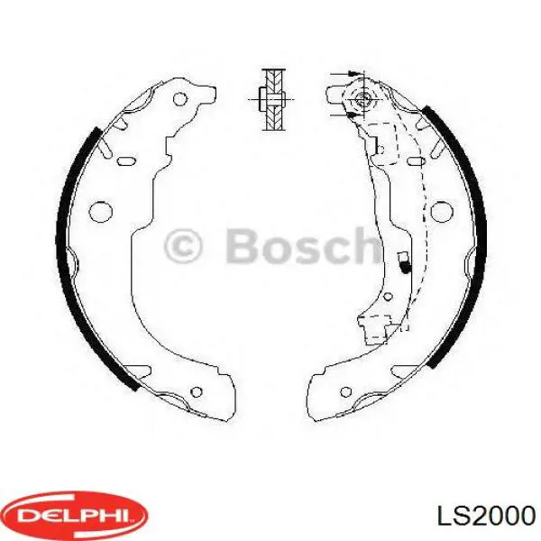 Sapatas do freio traseiras de tambor Delphi LS2000 preço, a partir de 51,77 USD