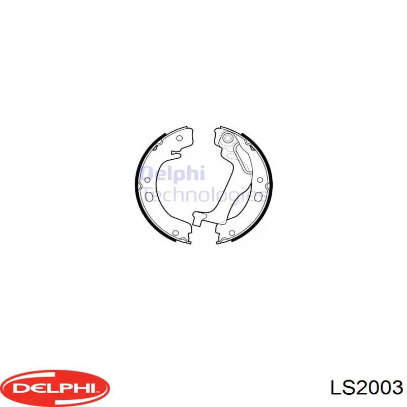 Sapatas do freio traseiras de tambor Delphi LS2003 preço, a partir de 34,68 USD