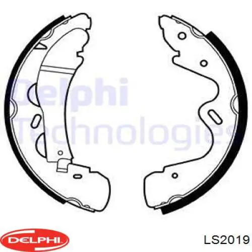 Sapatas do freio traseiras de tambor Delphi LS2019 preço, a partir de 66,77 USD