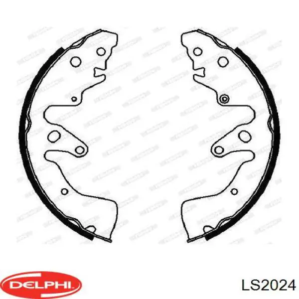 Compre LS2024 Delphi Sapatas do freio traseiras de tambor