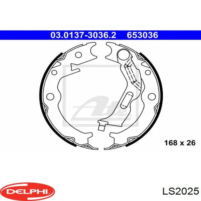 Compre LS2025 Delphi Sapatas do freio de estacionamento