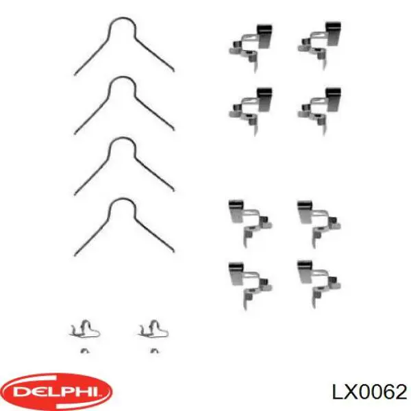 Kit de reparação das sapatas do freio Delphi LX0062 preço, a partir de 12,27 USD