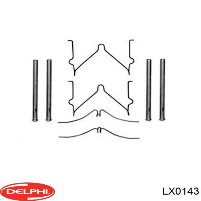 Kit de molas de fixação de sapatas de disco dianteiras Delphi LX0143 preço, a partir de 9,77 USD