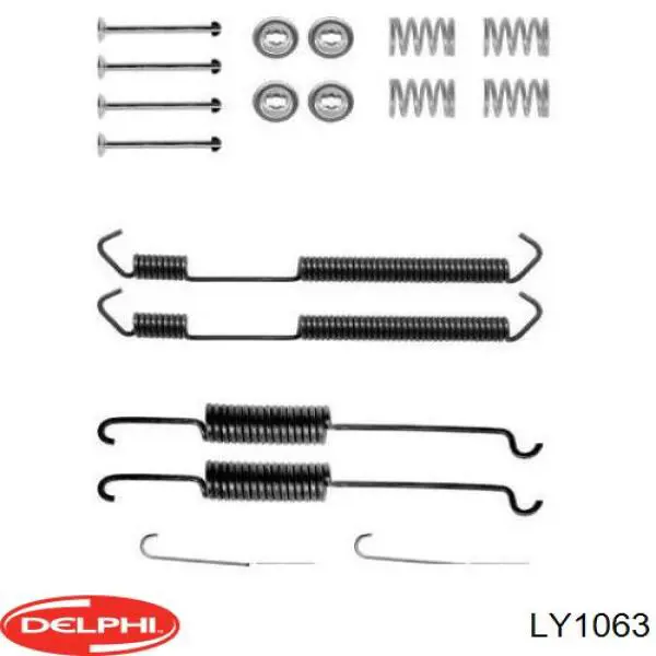 Kit de montagem das sapatas traseiras de tambor Delphi LY1063 preço, a partir de 12,90 USD