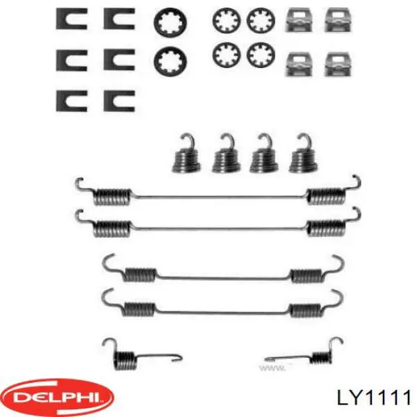 Kit de montagem das sapatas traseiras de tambor Delphi LY1111 preço, a partir de 14,70 USD