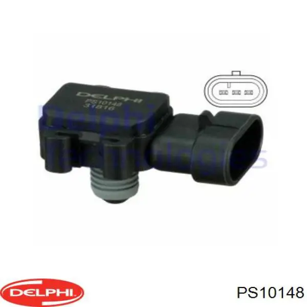 PS10148 Delphi Sensor de pressão no coletor de admissão, MAP