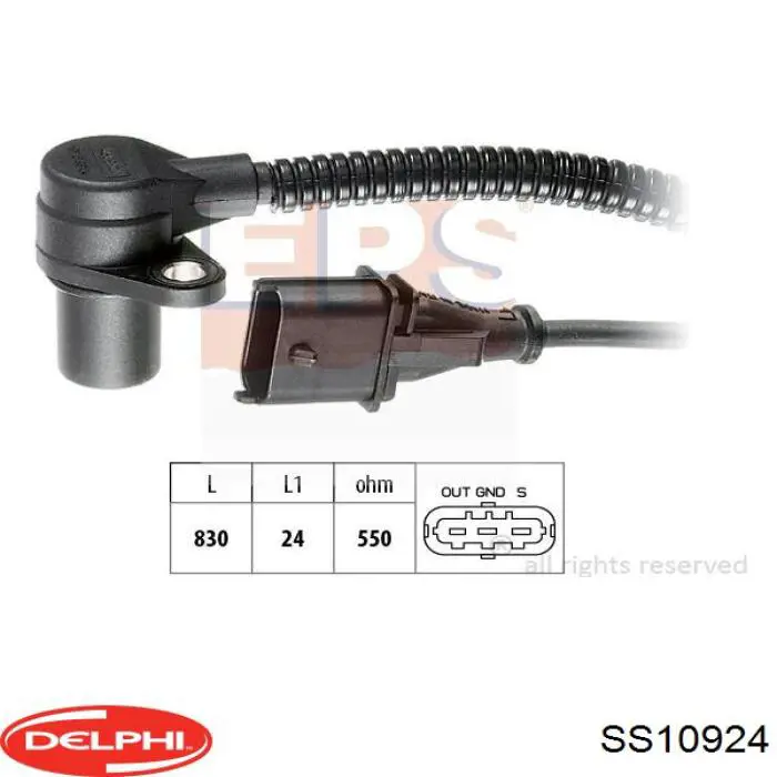 Compre SS10924 Delphi Sensor de posição (de revoluções) de cambota