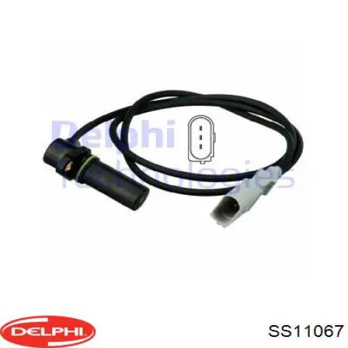 SS11067 Delphi Sensor de posição (de revoluções) de cambota