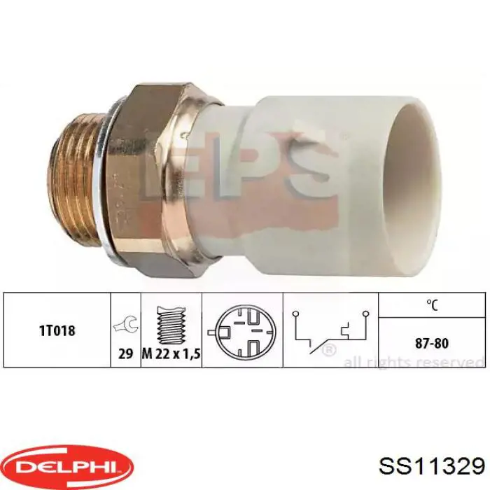 Sensor de posição (de revoluções) de cambota Delphi SS11329 preço, a partir de 25,65 USD