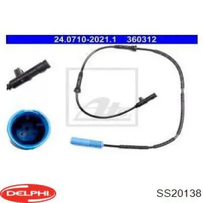 Sensor ABS traseiro Delphi SS20138 preço, a partir de 48,71 USD