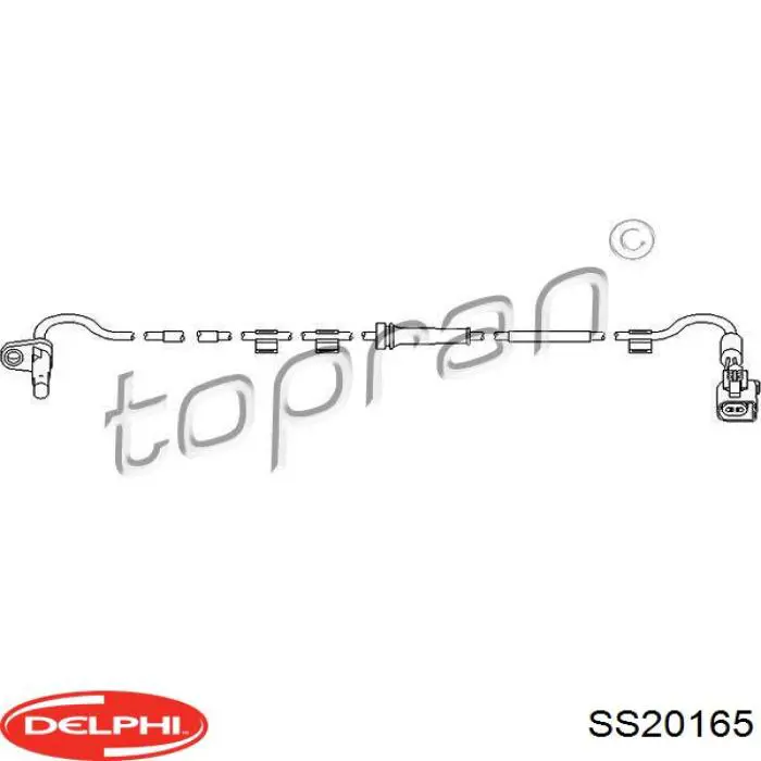 Sensor ABS traseiro esquerdo Delphi SS20165 preço, a partir de 28,92 USD