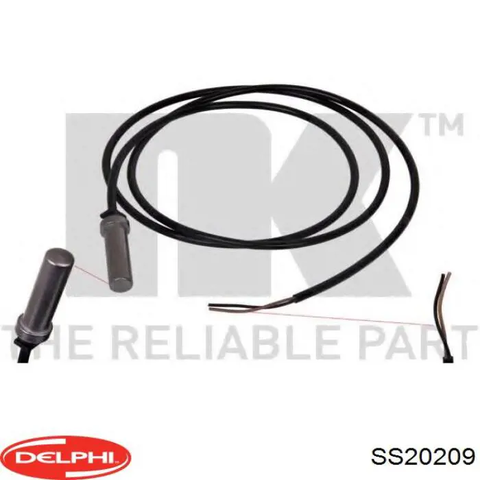 Compre SS20209 Delphi Sensor ABS traseiro