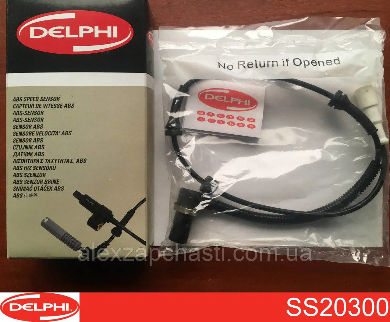 Sensor ABS dianteiro direito Delphi SS20300 preço, a partir de 31,37 USD