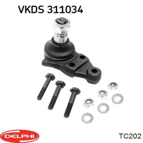 Suporte de esfera inferior Delphi TC202 preço, a partir de 35,58 USD