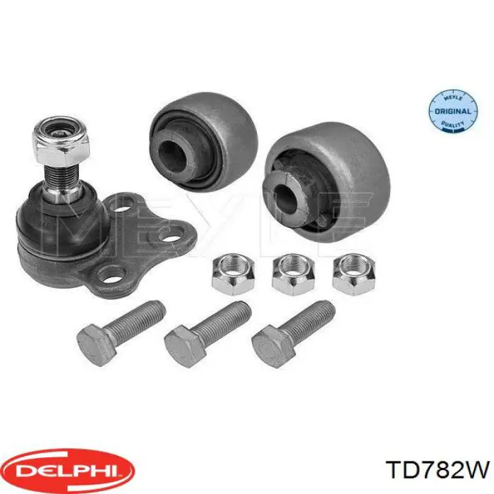 Bloco silencioso dianteiro do braço oscilante inferior Delphi TD782W preço, a partir de 16,65 USD