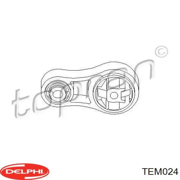 Compre TEM024 Delphi Coxim (suporte) traseiro de motor