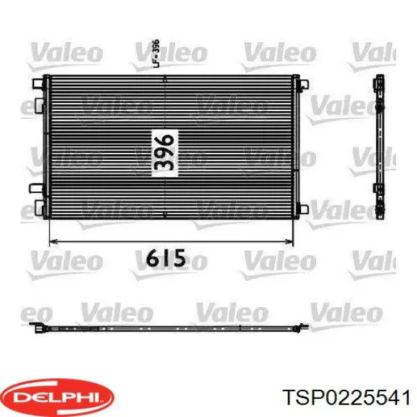 Compre TSP0225541 Delphi Radiador de aparelho de ar condicionado