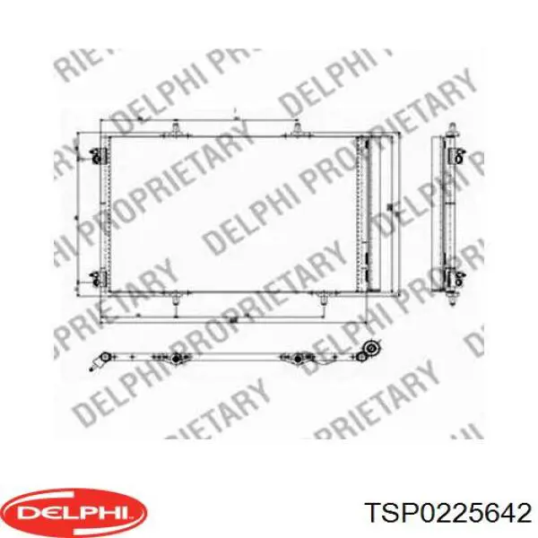 Radiador de aparelho de ar condicionado Delphi TSP0225642 preço, a partir de 90,61 USD