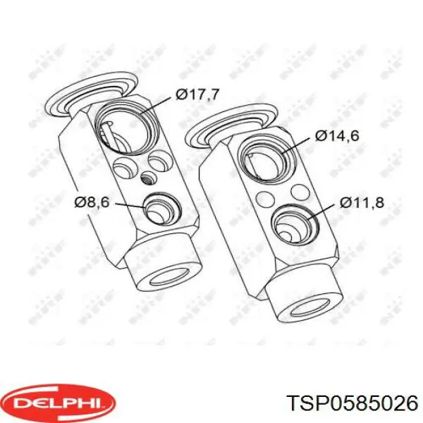 Válvula TRV de aparelho de ar condicionado Delphi TSP0585026 preço, a partir de 30,01 USD